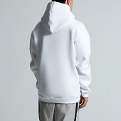 Толстовка унисекс оверсайз Zippy, белая