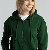 Толстовка на молнии с капюшоном Siverga Heavy 2.0, темно-зеленая