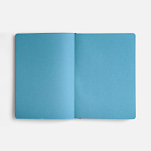 Ежедневник Doppio, недатированный, синий с голубым