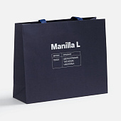 Пакет бумажный Manilla S, синий