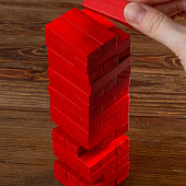 Игра «Деревянная башня мини», красная