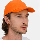 Бейсболка Long Beach, оранжевая