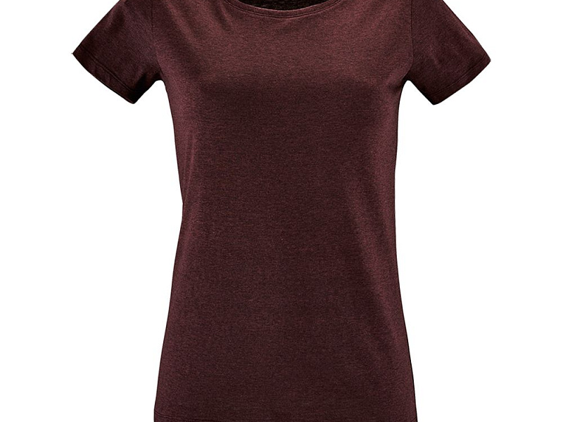 Футболка женская Regent Fit Women, бордовый меланж