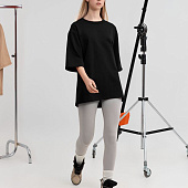 Футболка оверсайз унисекс Kosmos 2.0, черная