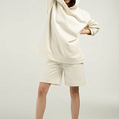 Худи унисекс H1, молочно-белое