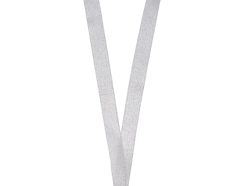 Лента для медали с пряжкой Ribbon, серебристая