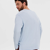 Лонгслив унисекс Siluetti Fuori, светло-голубой