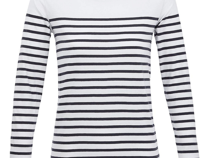 Футболка женская с длинным рукавом Matelot LSL Women, белая с синим