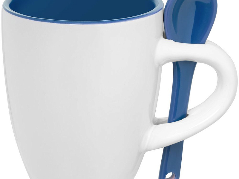 Кофейная кружка Pairy с ложкой, синяя