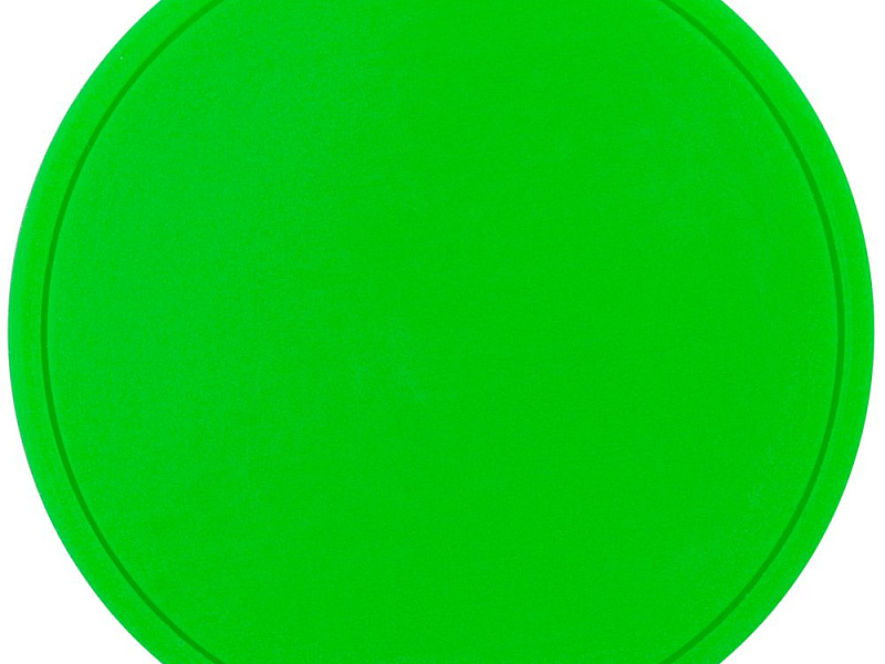 Лейбл из ПВХ Dzeta Round, L, зеленый неон