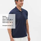 Рубашка поло мужская Prescott Men 170, кобальт (темно-синяя)
