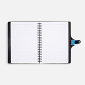 Ежедневник Strep Front на заказ, недатированный, голубой