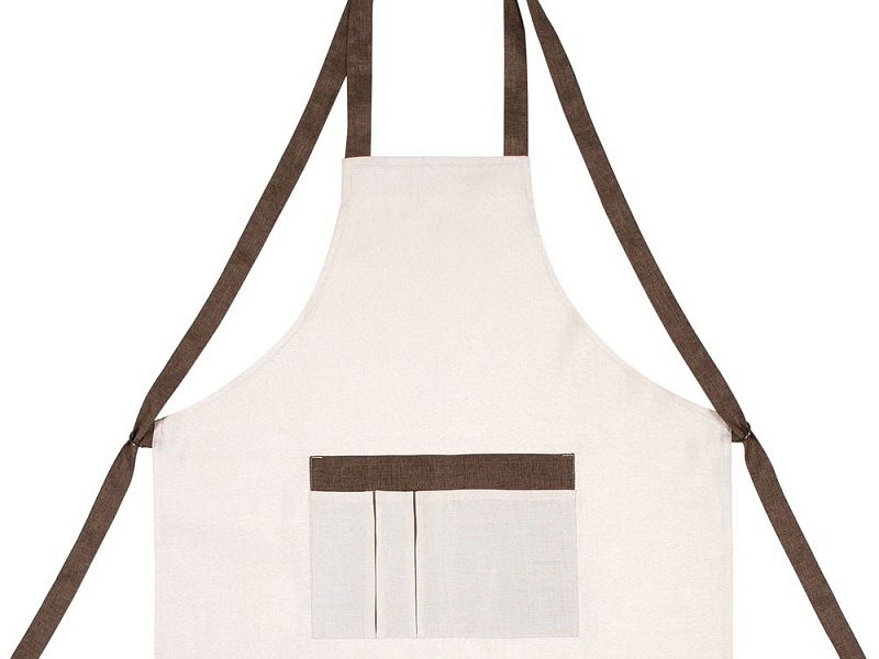 Фартук Settle In, светло-бежевый (молочный)