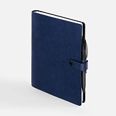Ежедневник Strep Front на заказ, недатированный, темно-синий