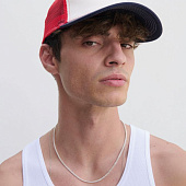 Бейсболка Blink, черная с молочно-белым