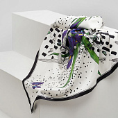 Платок шелковый Delicate, ирисы