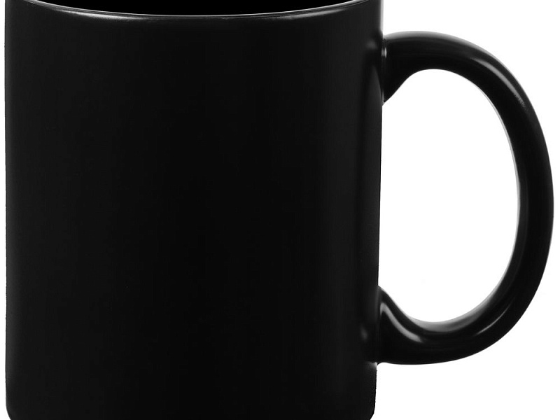 Кружка-хамелеон On Display, матовая, черная