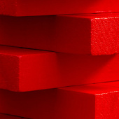 Игра «Деревянная башня мини», красная