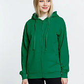 Толстовка на молнии с капюшоном Siverga 2.0, зеленая