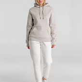 Толстовка с капюшоном унисекс King, дымчато-серая