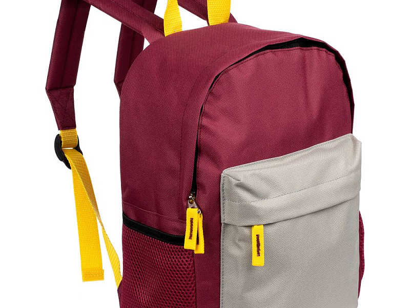 Рюкзак детский Kiddo, бордовый с серым