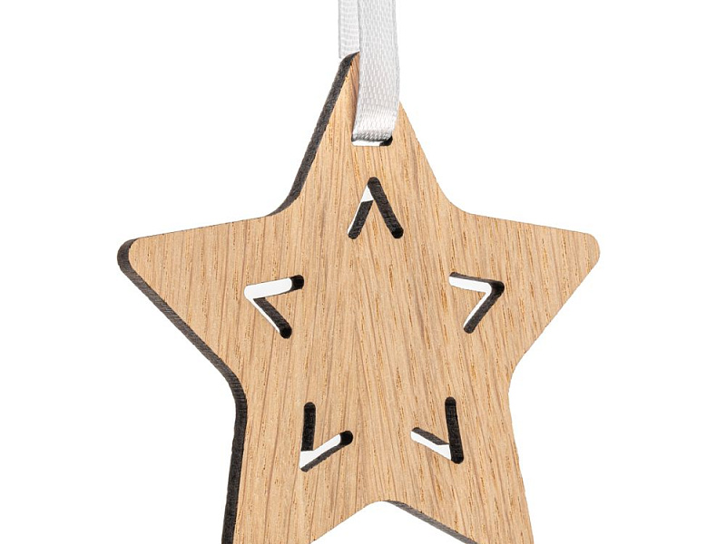 Деревянная подвеска Christmate, звезда