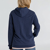 Толстовка с капюшоном унисекс Hoodie, синий меланж