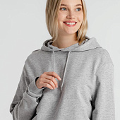 Толстовка с капюшоном унисекс Hoodie, серый меланж