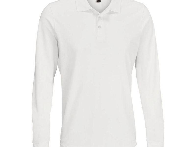 Рубашка поло с длинным рукавом Prime LSL, белая