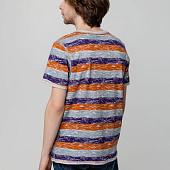 Футболка мужская Rayet двусторонняя, оранжевая с фиолетовым