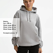 Худи унисекс Condor, серый меланж