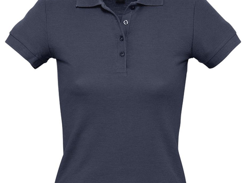 Рубашка поло женская People 210, темно-синяя (navy)