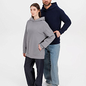 Худи оверсайз унисекс Outshine, темно-синее