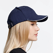 Бейсболка Buffalo, темно-синяя с белым