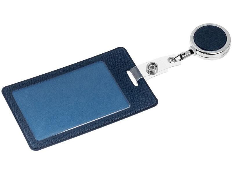 Чехол для пропуска с ретрактором Devon, синий
