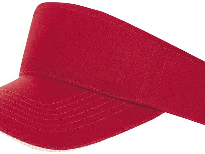Козырек Ace, красный с белым