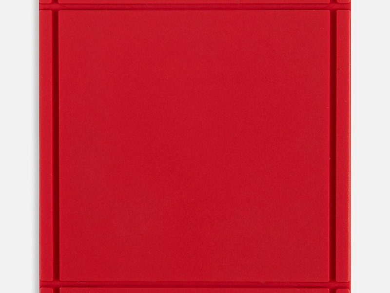 Лейбл из ПВХ Dzeta, L, красный