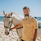 Рубашка поло мужская Adam, черная