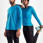Футболка с длинным рукавом Sporty LSL Men, ярко-бирюзовая