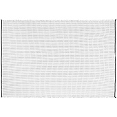 Плед Fringy, белый с черным