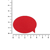 Наклейка тканевая Lunga Bubble, M, красная