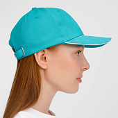 Бейсболка Buffalo, бирюзовая с белым