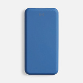 Аккумулятор с беспроводной зарядкой All Day Wireless 10000 мАч, синий