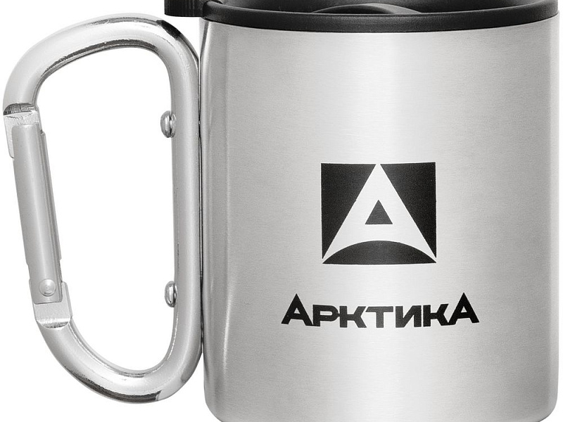 Термокружка с карабином «Арктика 300», стальная