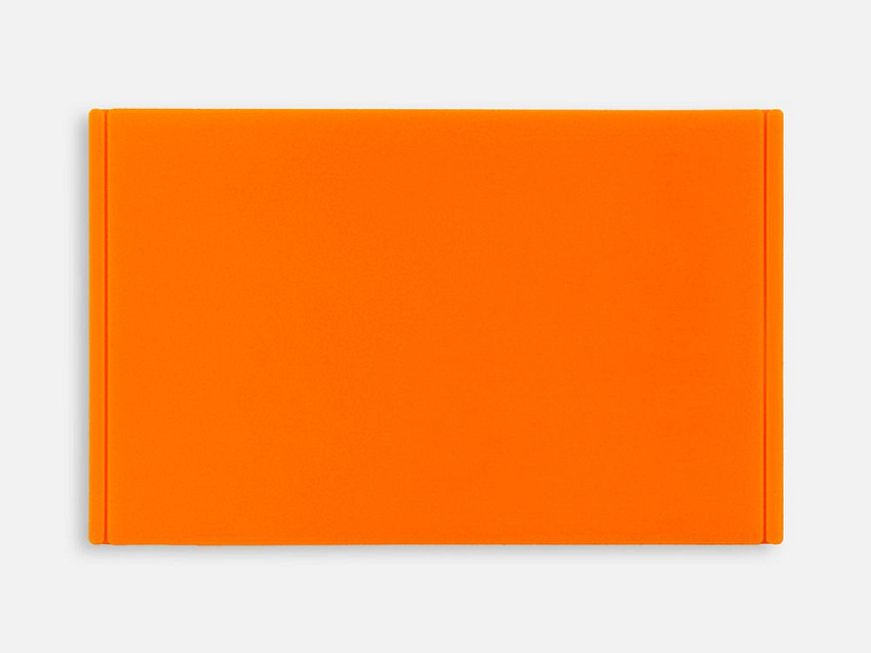 Лейбл из ПВХ Dzeta, ХL, оранжевый неон