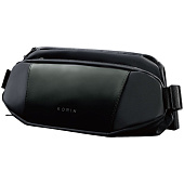 Сумка кросс-боди FlipSling, черная с зеленым