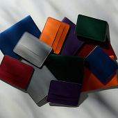 Чехол для карточек Shall Simple, серый