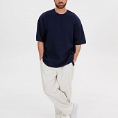 Джемпер с коротким рукавом Siluetti Volumica, темно-синий