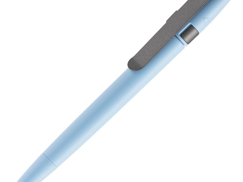Ручка шариковая Prodir DS5 TSM Metal Clip, голубая с серым