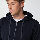 Толстовка на молнии с капюшоном Siverga 2.0, темно-синяя